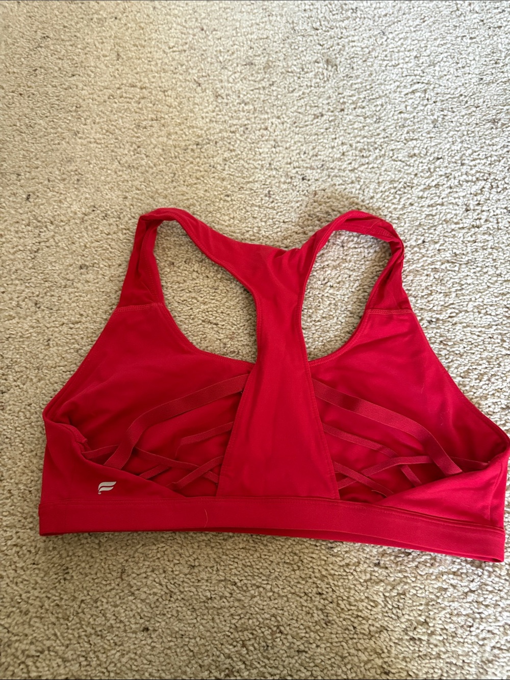 Red Racerback Sports Bra - Women's Intimates - Picture 2 of 3